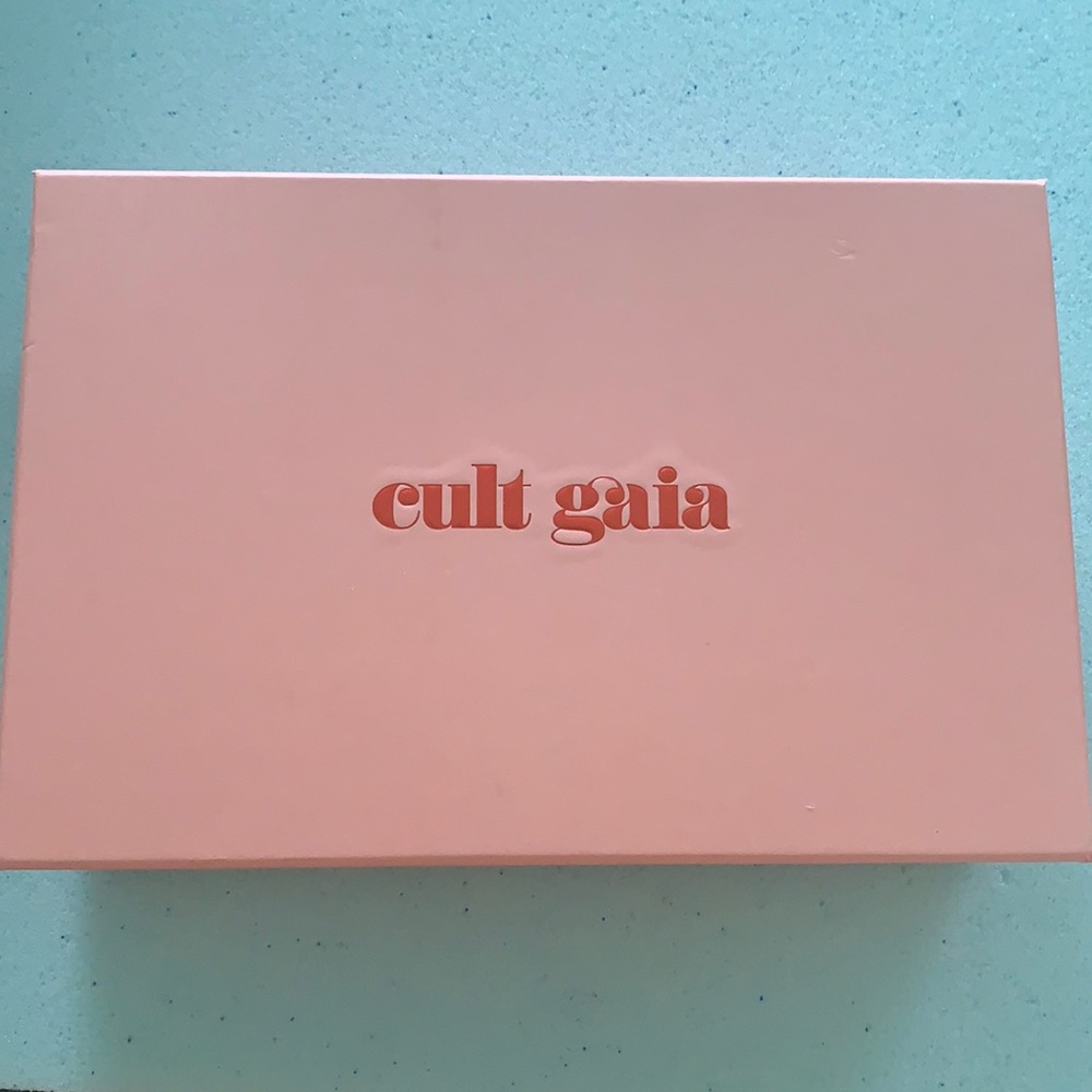 NEVER USED Cult Gaia bamboo clutch